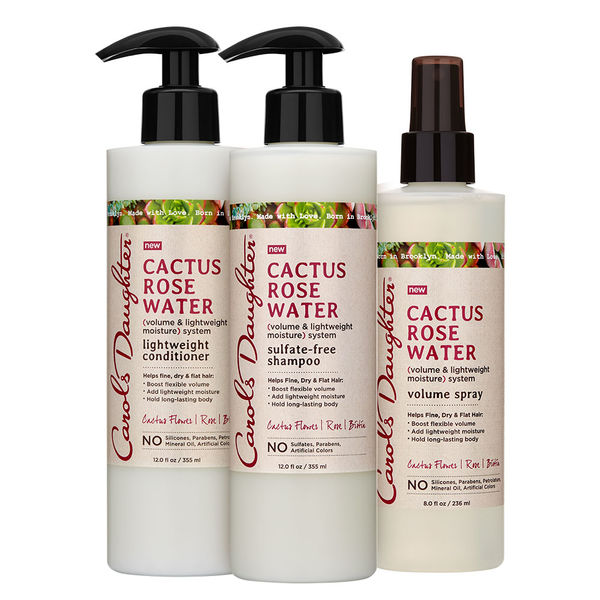 Carol’s Daughter Cactus Rose Water moisturizing, volume collection. Get it here: https://bit.ly/2KWEeJP